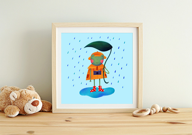 grafiki i ilustracje Żabka