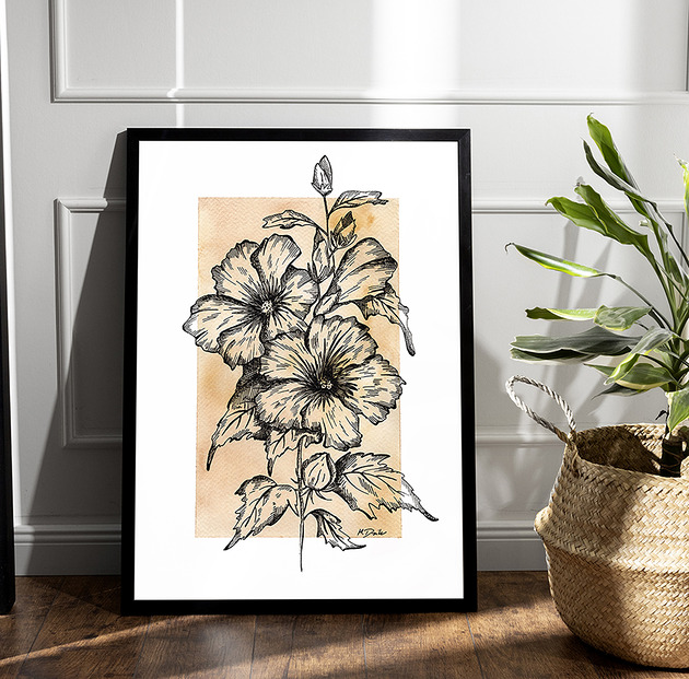 grafiki i ilustracje Kwiaty - 1 wydruk