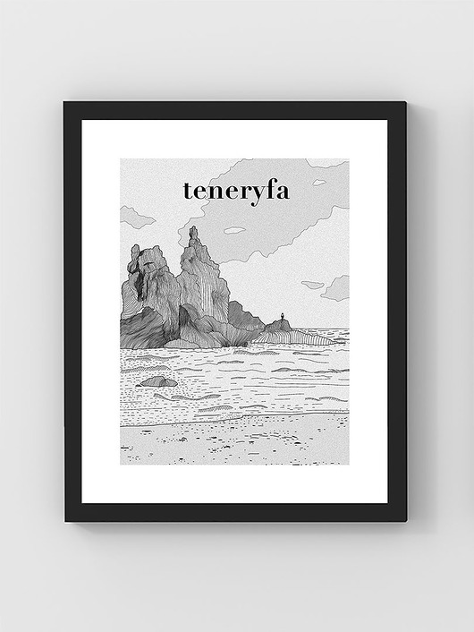 grafiki i ilustracje Teneryfa