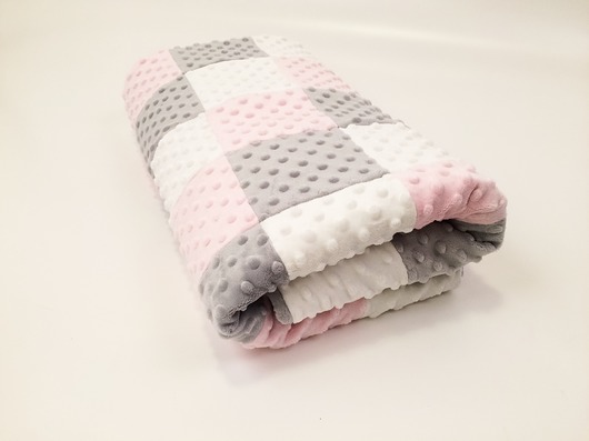 Kocyk PasteloweLove Pink z wypełnieniem Nessy Patchwork