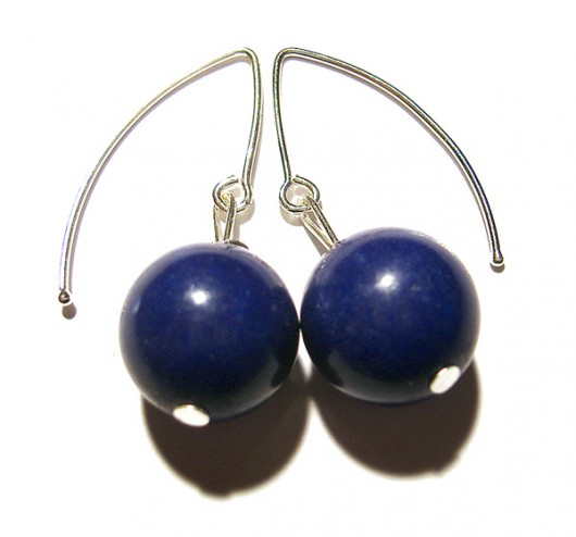 kolczyki z kamieni - lapis lazuli Love Life and Forest