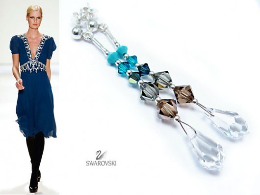 Kolczyki kryształ SWAROVSKI >Fin de Siecle< Marta Latawiec