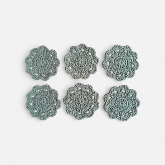 podkładki do kuchni Podkładki pod kubki szałwia zestaw 6 sztuk