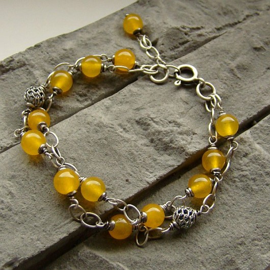 Yellow  - bransoletka RayOfArt