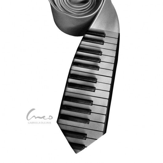 Krawat Piano Gabriela Krawczyk