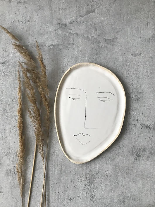 talerz ozdobny FACE Projekt Ładniej