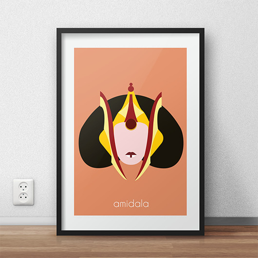 Plakat z postacią Amidala - 30x40 scandiposter