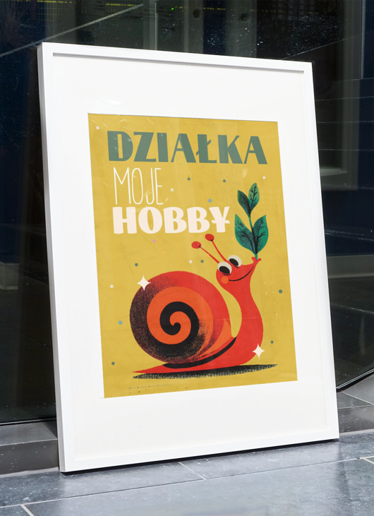 plakaty Plakat  30cmx40cm DZIAŁKA MOJE HOBBY