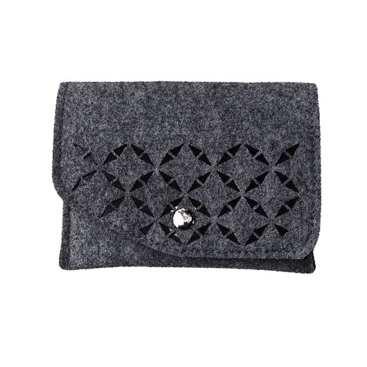 pokrowce i etui - różne Etui filcowe na karty - grafitowe - ażurowe