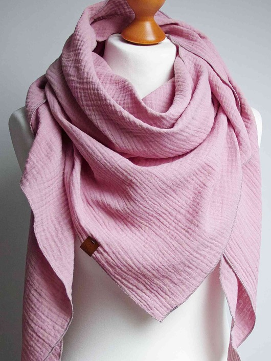 szale damskie Chusta muślinowa duża chusta bawełniana damska