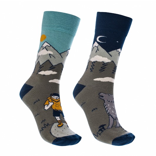 skarpetki męskie Skarpety "Włóczykij" - zestaw 2 pary