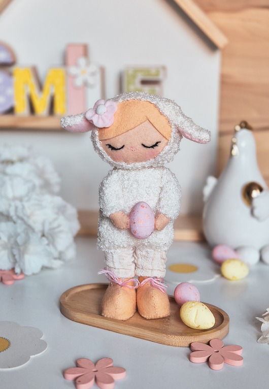 ozdoby wielkanocne Wielkanocny Baranek. Ozdoba wielkanocna, lalka, dekoracja