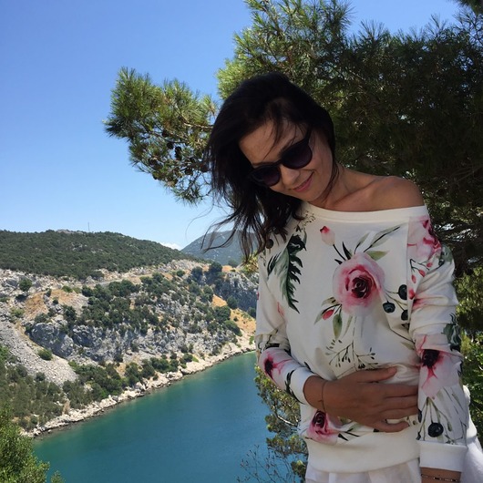 Bluza macco flower biała INTENSI