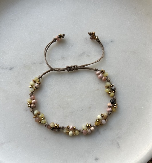 bransoletki z kamieni naturalnych Amuletka Boho Summer - z Cytrynem i Rodonitem