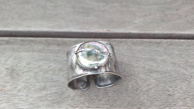bransoletki wire wrapping Przeźrocze - bransoletka regulowana