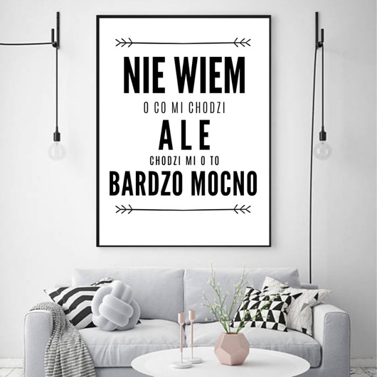 grafiki i ilustracje nie wiem o co mi chodzi plakat  napisy