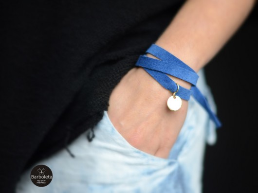 blue  + gold zamotka barboleta