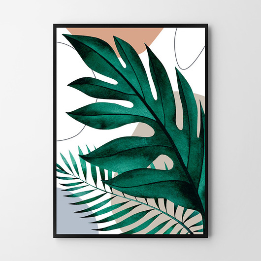 Plakat Boho liście  HOG STUDIO
