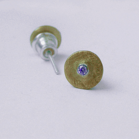 kolczyki z kamieniami Kolczyki OKRĄG