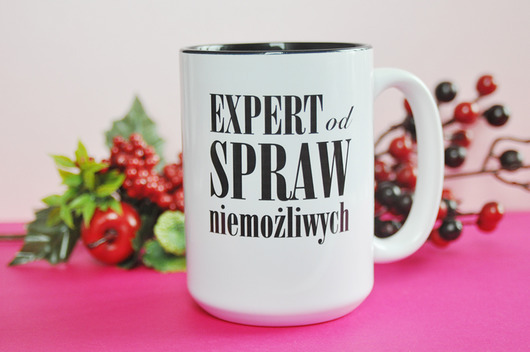 Expert  od spraw niemożliwych, kubek ceramiczny Sowia Aleja