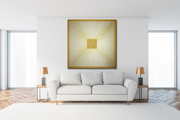 obrazy Obraz ręcznie malowany z fakturą 3D - 100x100cm