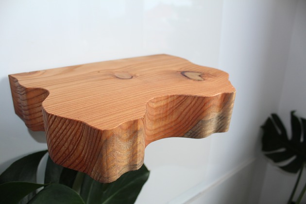 półki Półka ścienna z niewidocznym mocowaniem- wzór numer 6/ burgund