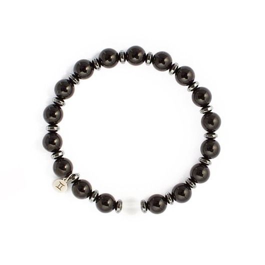 biżuteria męska Męska bransoletka zodiakalna - Bliźnięta - Energia i Równowaga II