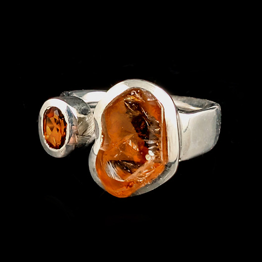 pierścionki srebrne Pierścionek dostojne cytryny