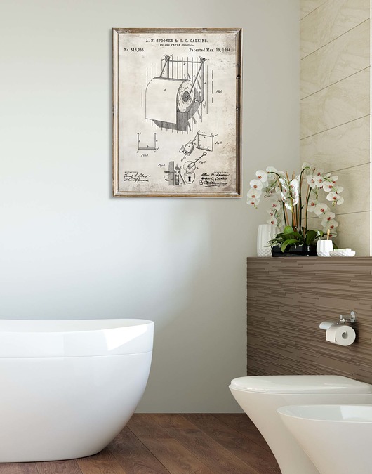 plakaty Plakat vintage do łazienki