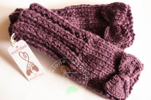 Trendy Winter - Bezpalczatki Jasna Śliwka Moje Zielone Wzgórze