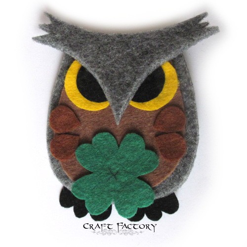 Owlastic Good Luck No 3 - broszka Craft Factory