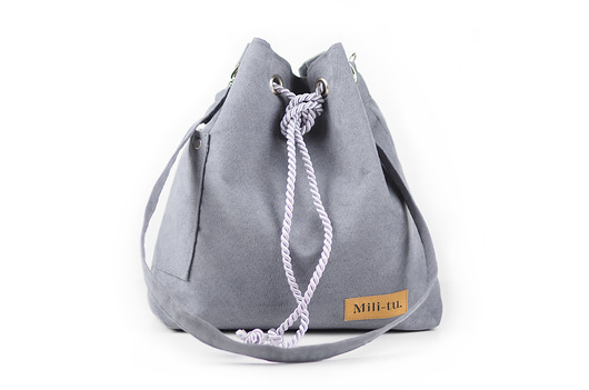 Torba worek boho - grey Militu