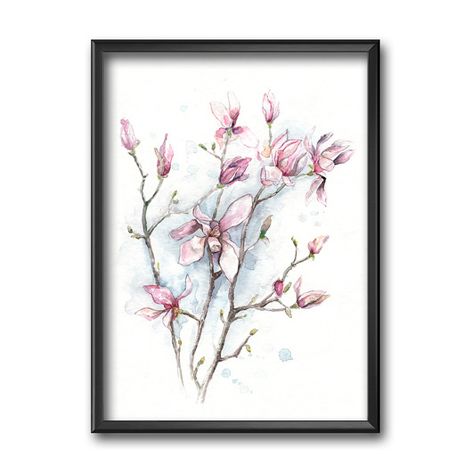 Magnolie, 30x40 cm JUST ILUST Justyna Małczak