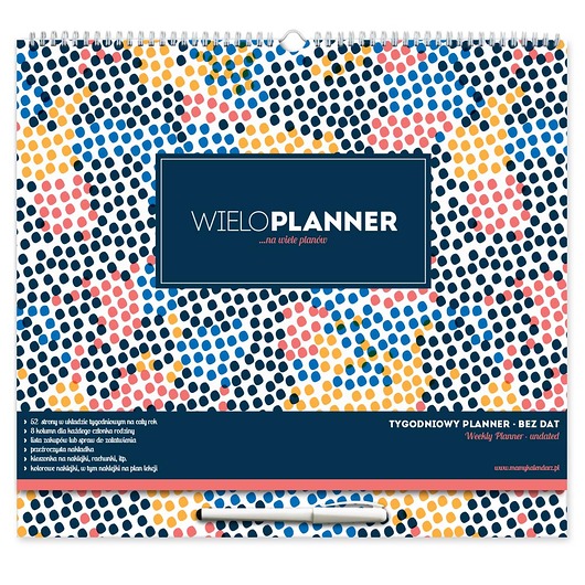 kalendarze i plannery WIELO planner w cętki