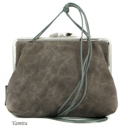Torebka :: grey & vintage leather :: zamówienie yamira