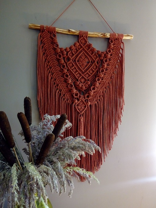Makrama Ceglana 50x85 cm Makrama Decor