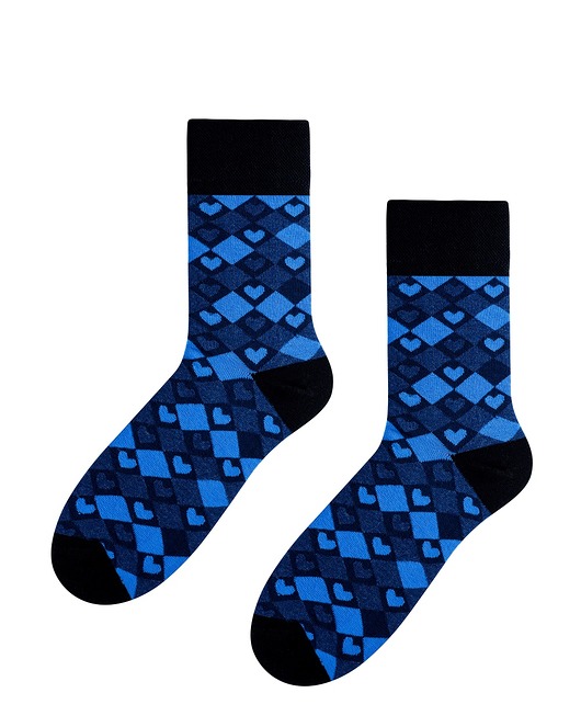 Skarpetki Romby Serca Popsox