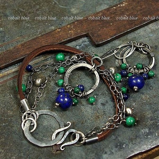 MALACHIT & LAPIS ..........komplet cobalt