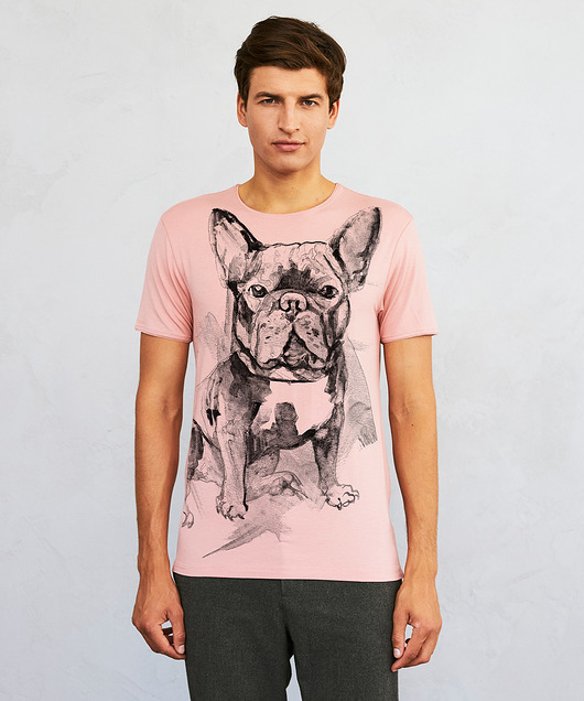 t-shirty męskie Bulldog Men's T-shirt light pink