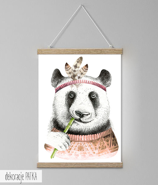 PANDA ALDONA - dekoracja pokoju dziecięcego  Dekoracje PATKA Patrycja Kita
