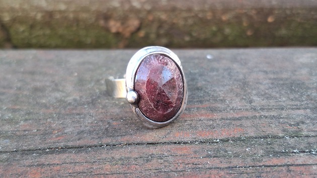 pierścionki - różne Rubin - pierścionek regulowany