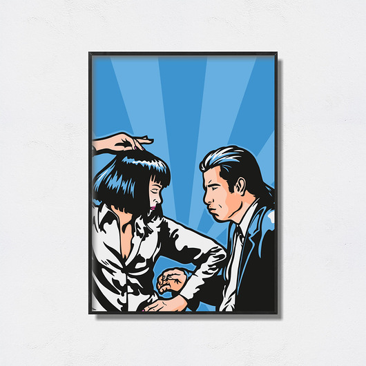 plakaty "Pulp Fiction" grafika