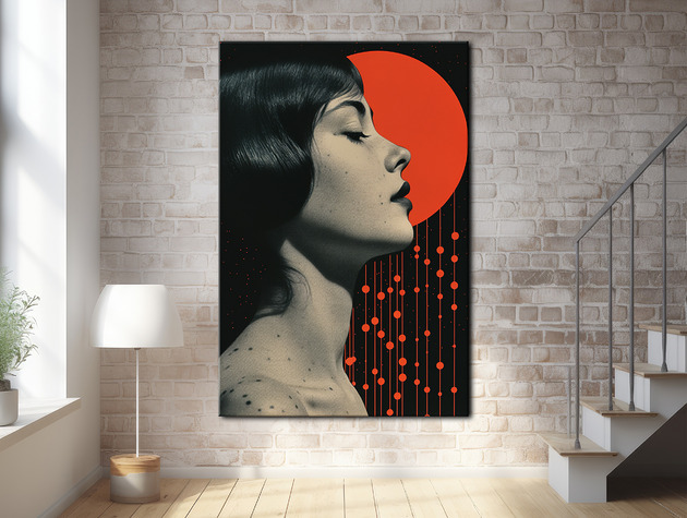 plakaty Pył księżycowy - Plakat - Druk - Kolaż, Abstrakcja, Surrealizm, Loft #26