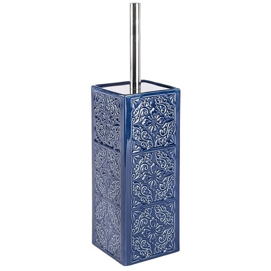 dodatki - łazienka - różne Szczotka do Toalety z Pojemnikiem Oriental Blue