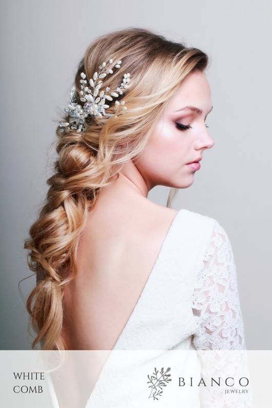 Grzebień WHITE COMB Bianco Jewelry
