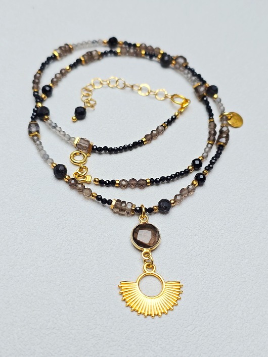 srebrne naszyjniki Delikatny Naszyjnik Zaćmienie Słońca