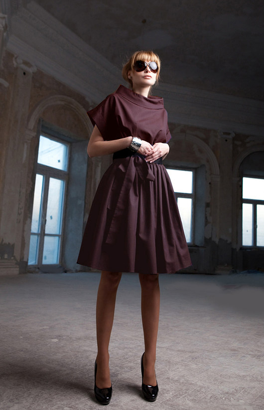 Sukienka Audrey bordo Kasia Zapała