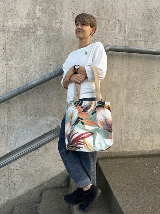 torby na ramię Marmollada - torebka bawełniana tL liście