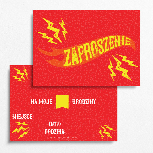Zaproszenia Urodziny Hot Wheels Auta Błyskawica Love The Journey