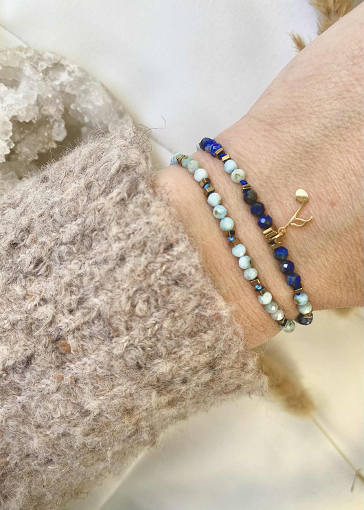 bransoletki z kamieni naturalnych Bransoletka z Larimaru